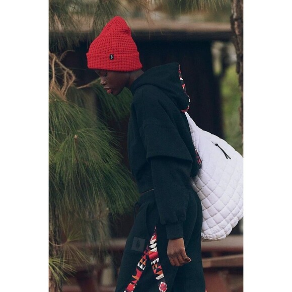 Free People Snow Flow Hoodie sweatshirt Top Printed Stripe Ribbed XS NEW 274837 - Picture 2 of 12